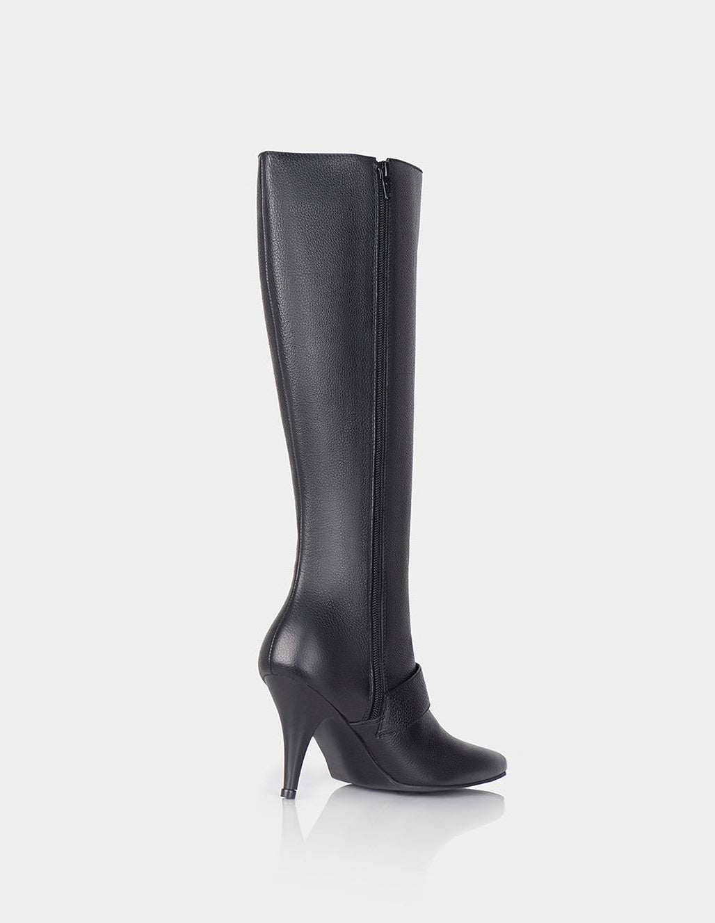 Bota Tiara Cuero Negro