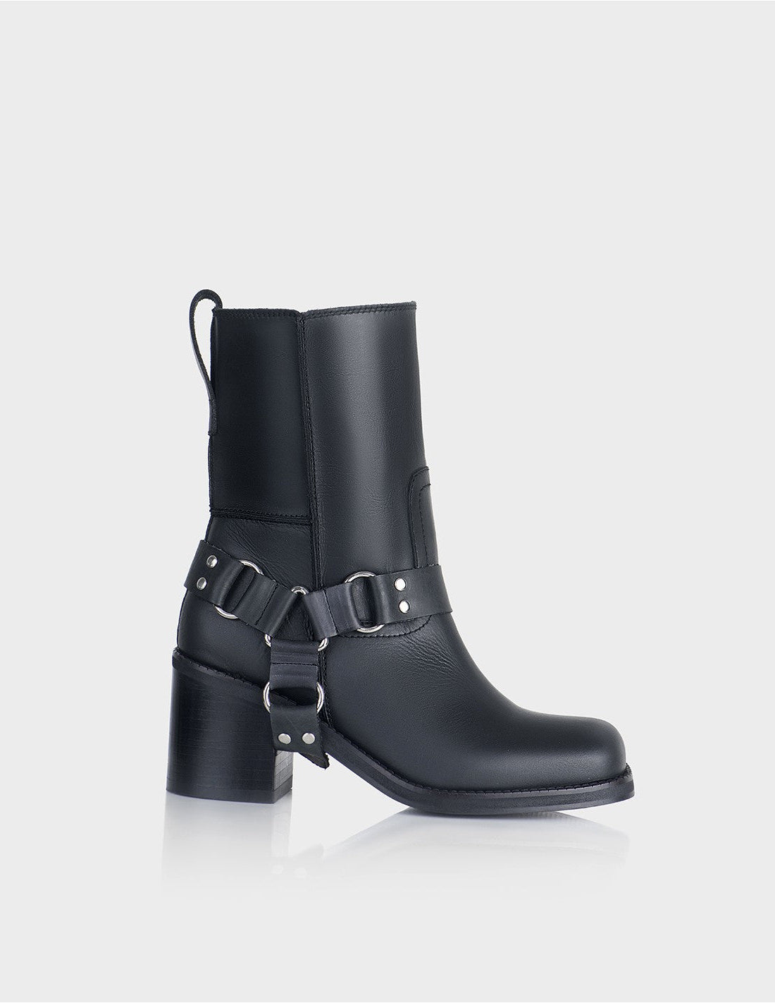 Bota Biker Camil Rockland Cuero negro