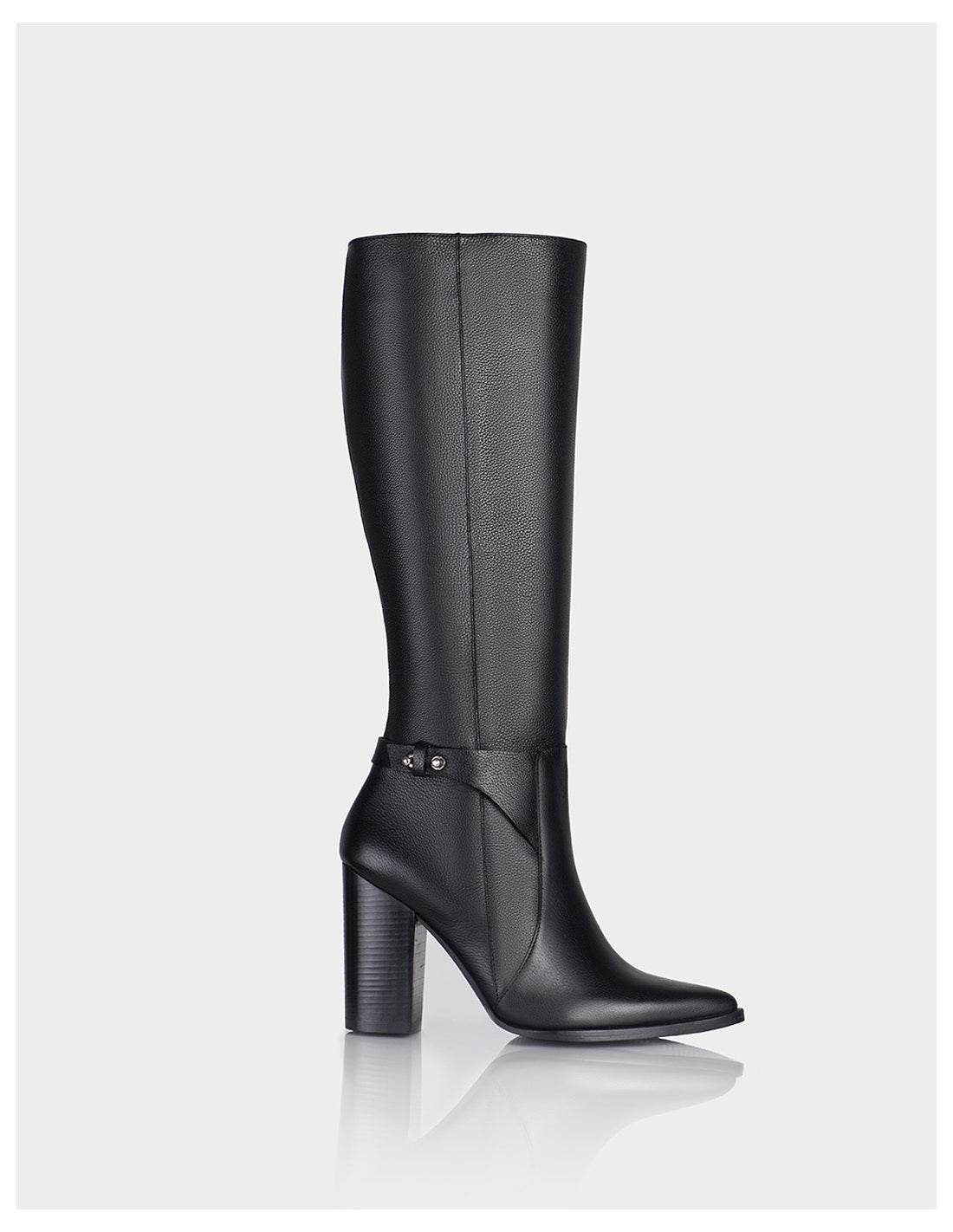 Bota Odeth Cuero Negro
