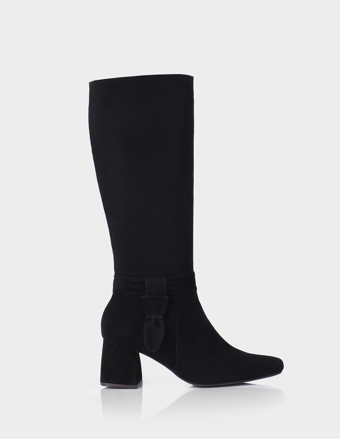 Bota Vitalia Cuero Ante Negro
