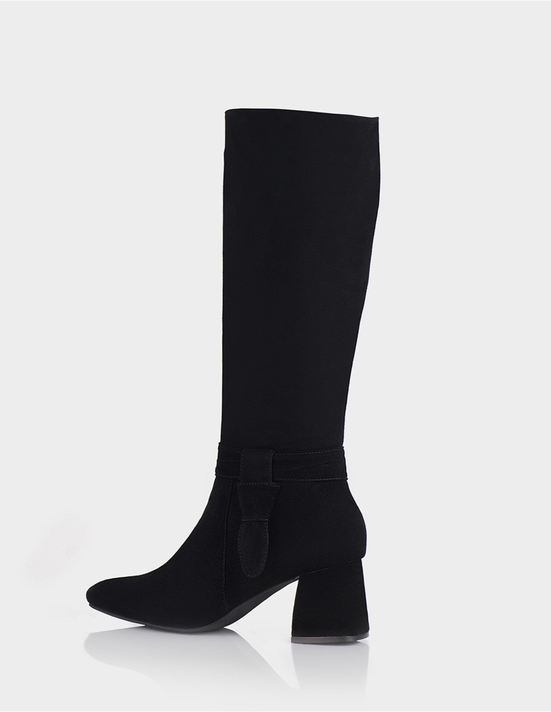 Bota Vitalia Cuero Ante Negro